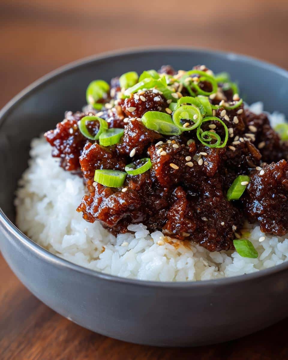 Korean Ground Beef Bowl - detail 1