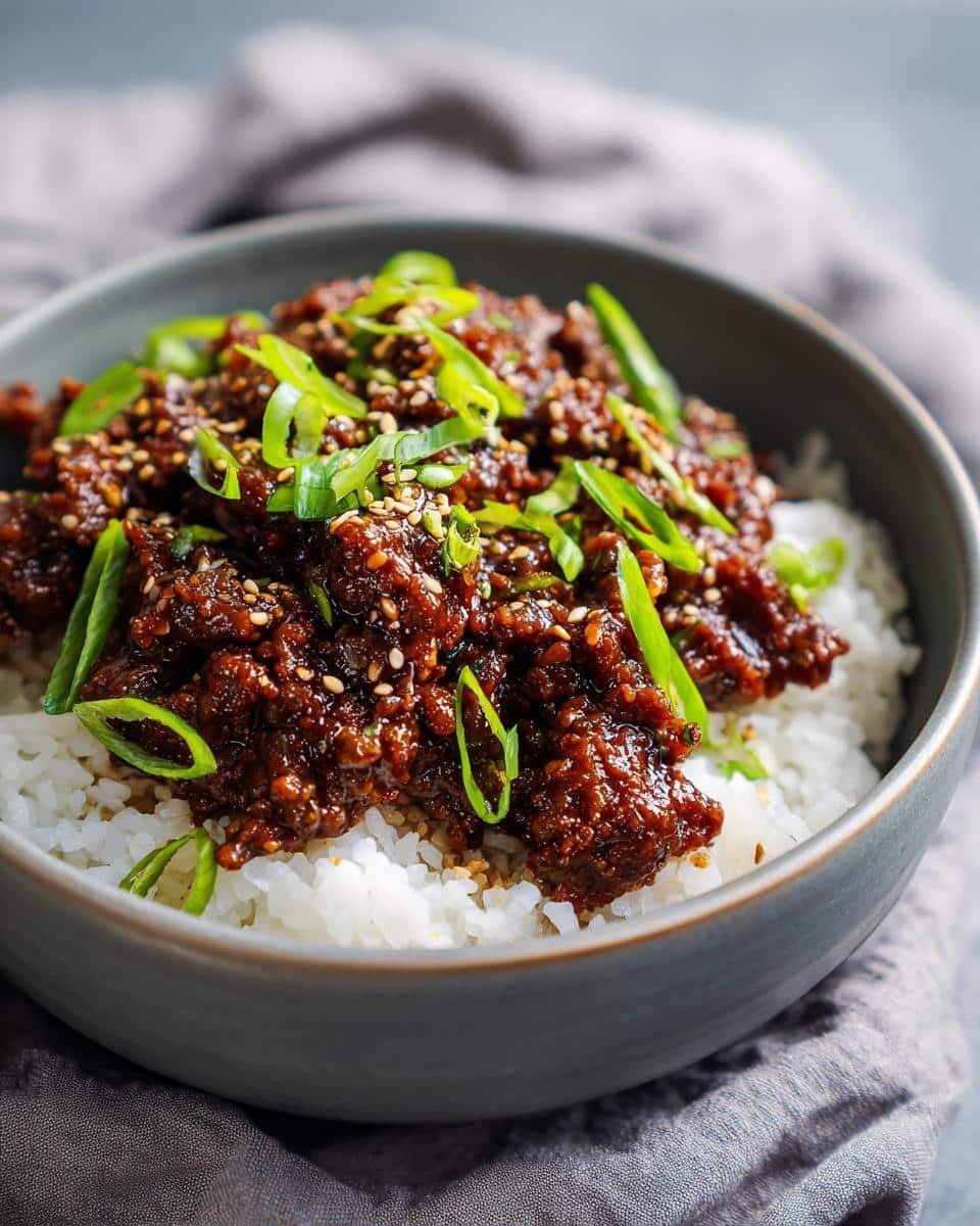 Korean Ground Beef Bowl - detail 3