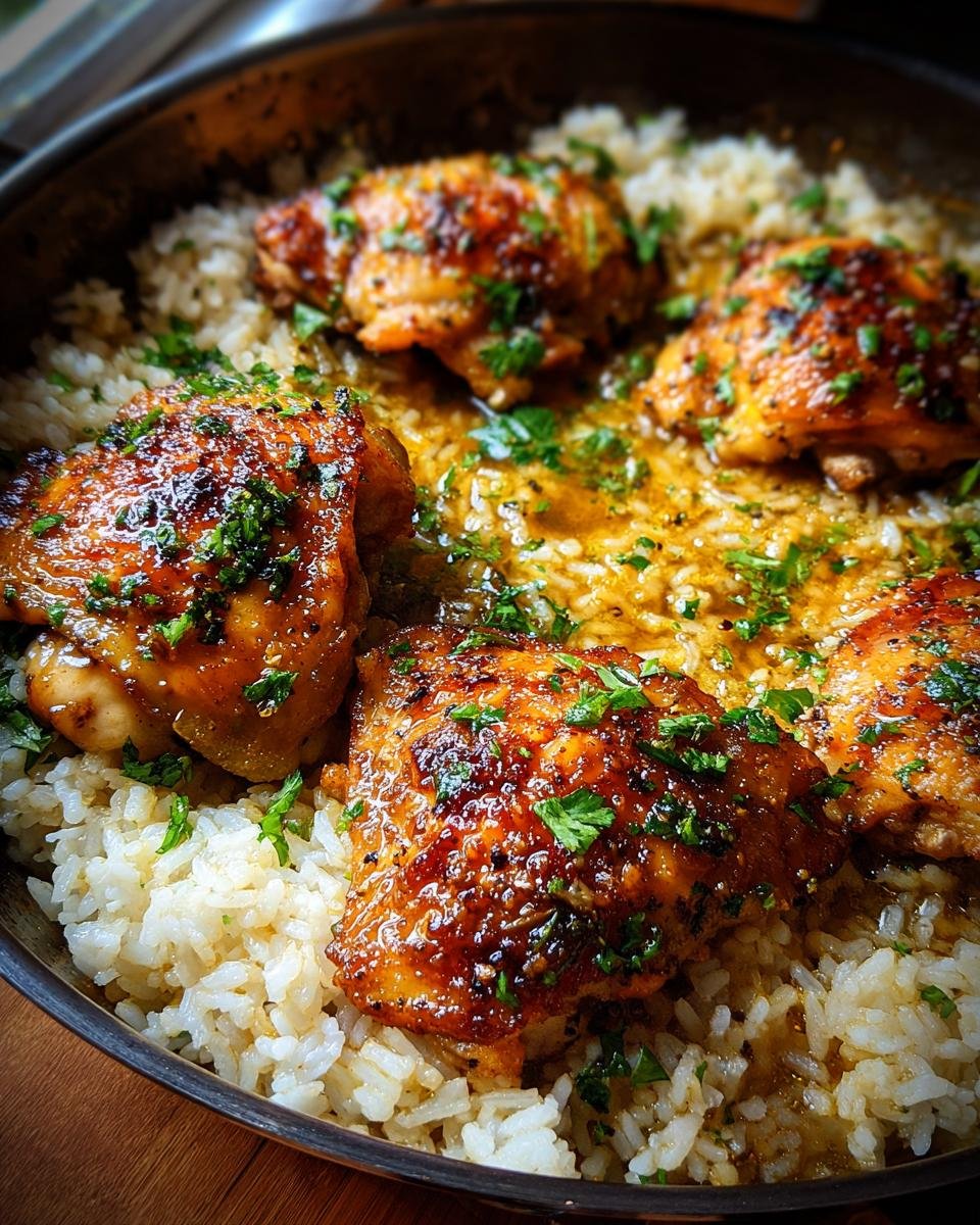 One-Pan Honey Butter Garlic Chicken & Rice - detail 1
