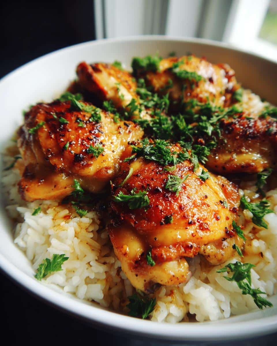 One-Pan Honey Butter Garlic Chicken & Rice - detail 3