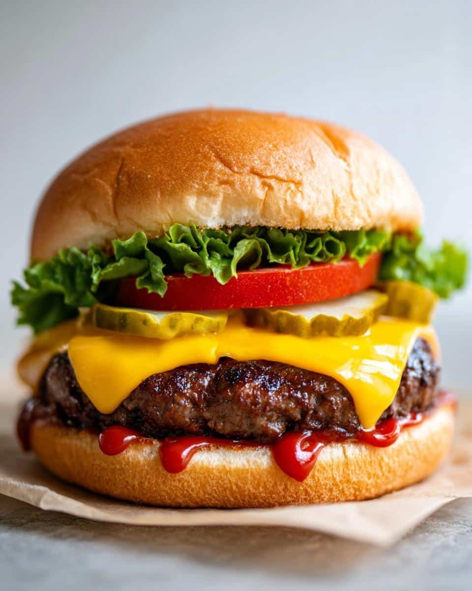 chees burger - detail 1