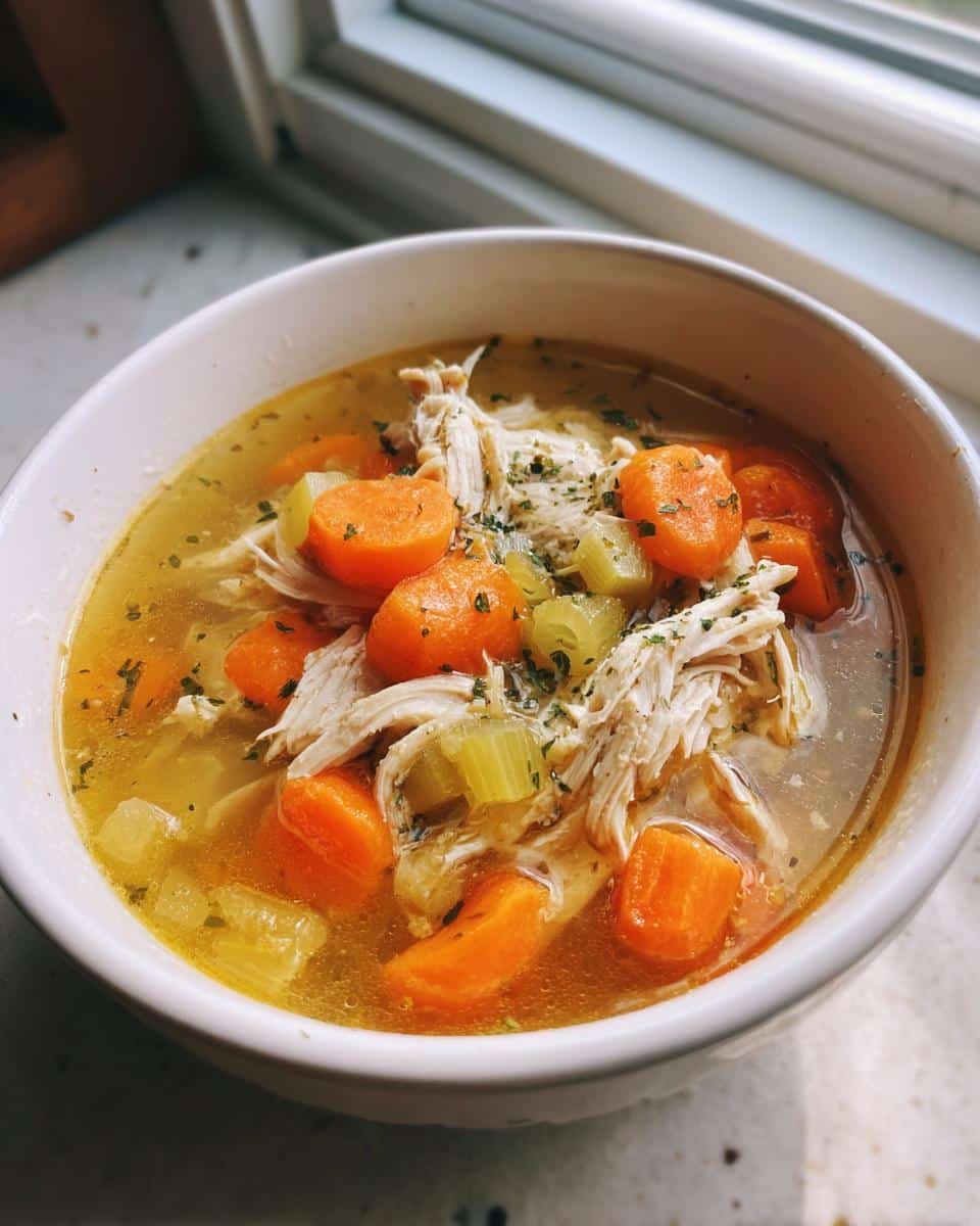 chicken soup - detail 1